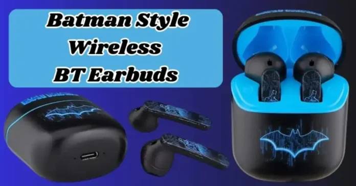 Batman-Style Wireless BT Earbuds