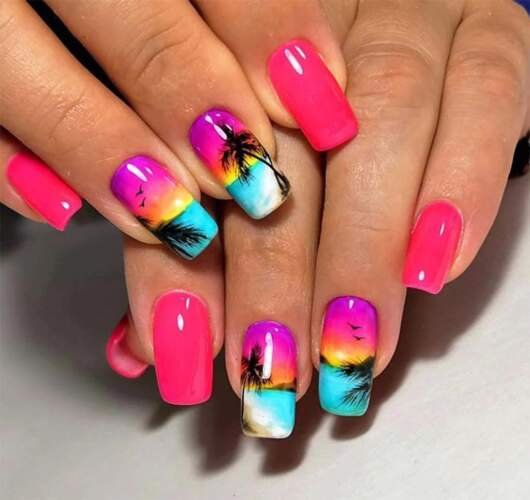 Beach Nail Designs Beach Nail Designs
